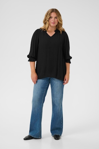 KAFFE CURVE - Blusa 'Kiv' en negro