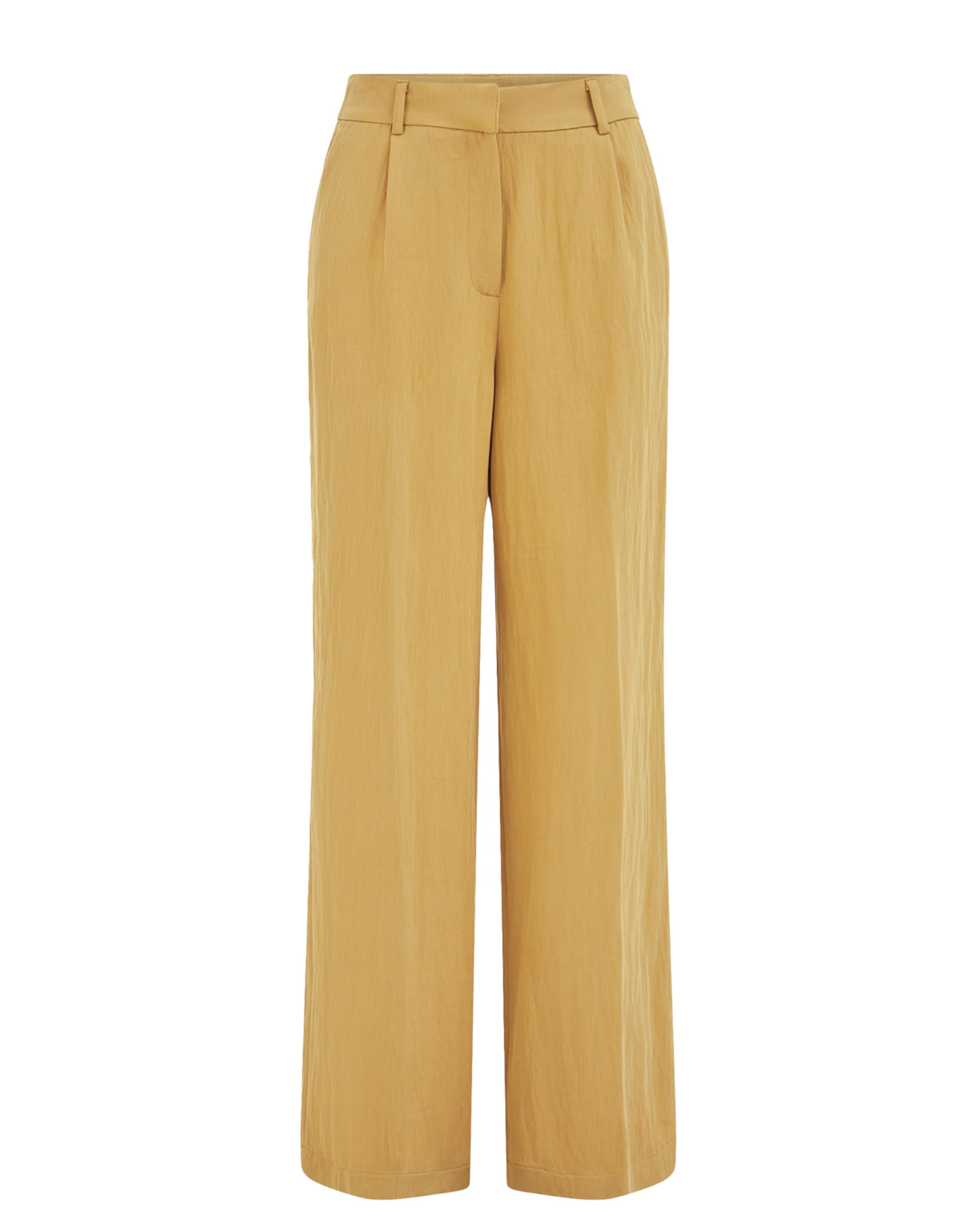 dzeltens WE Fashion Vaļīgs piegriezums Buktētas bikses: no priekšpuses