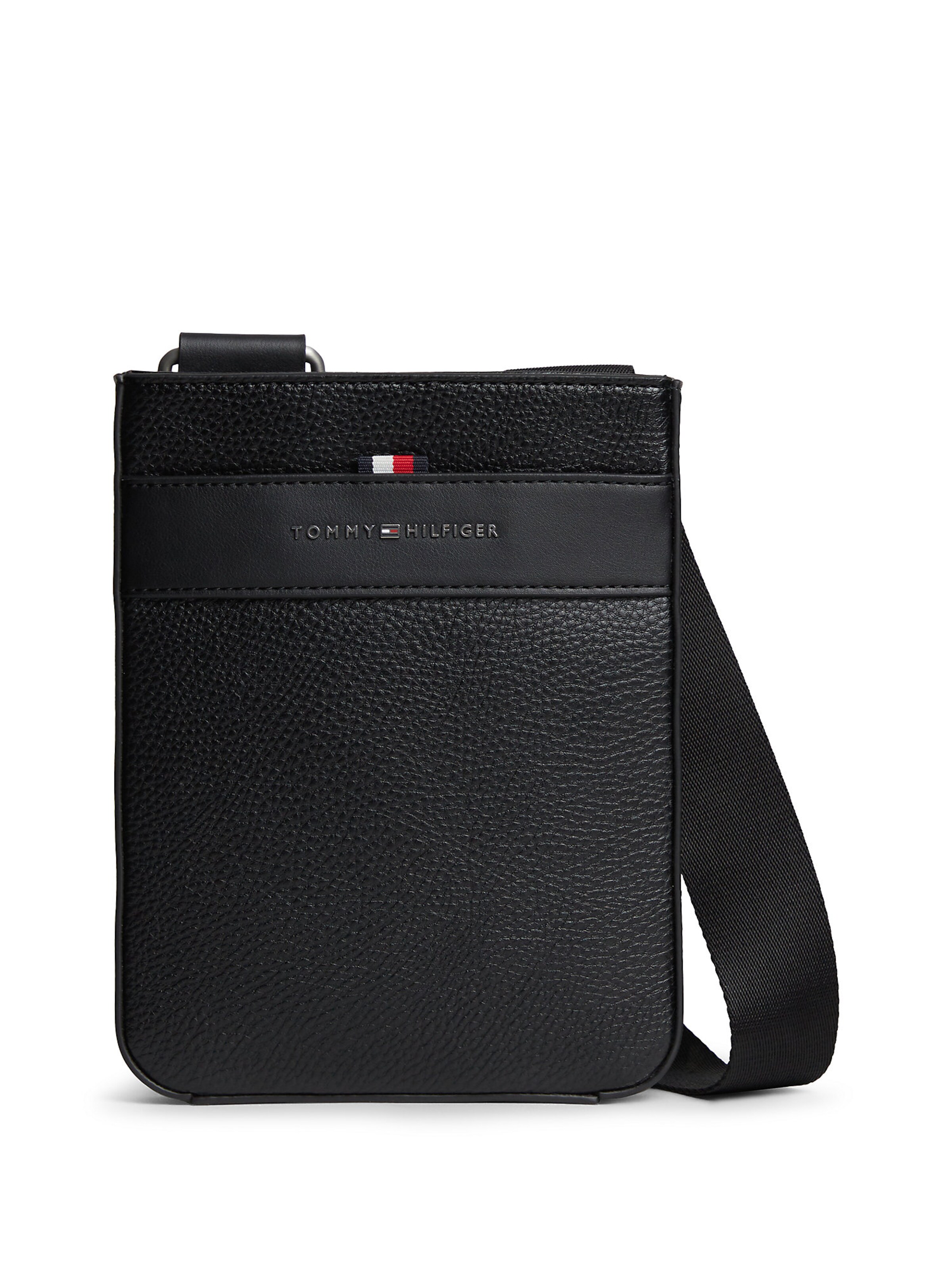 TOMMY HILFIGER Crossbody Bag in Black: front