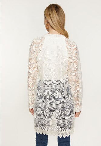usha FESTIVAL Knit cardigan 'Fashion Look' in White