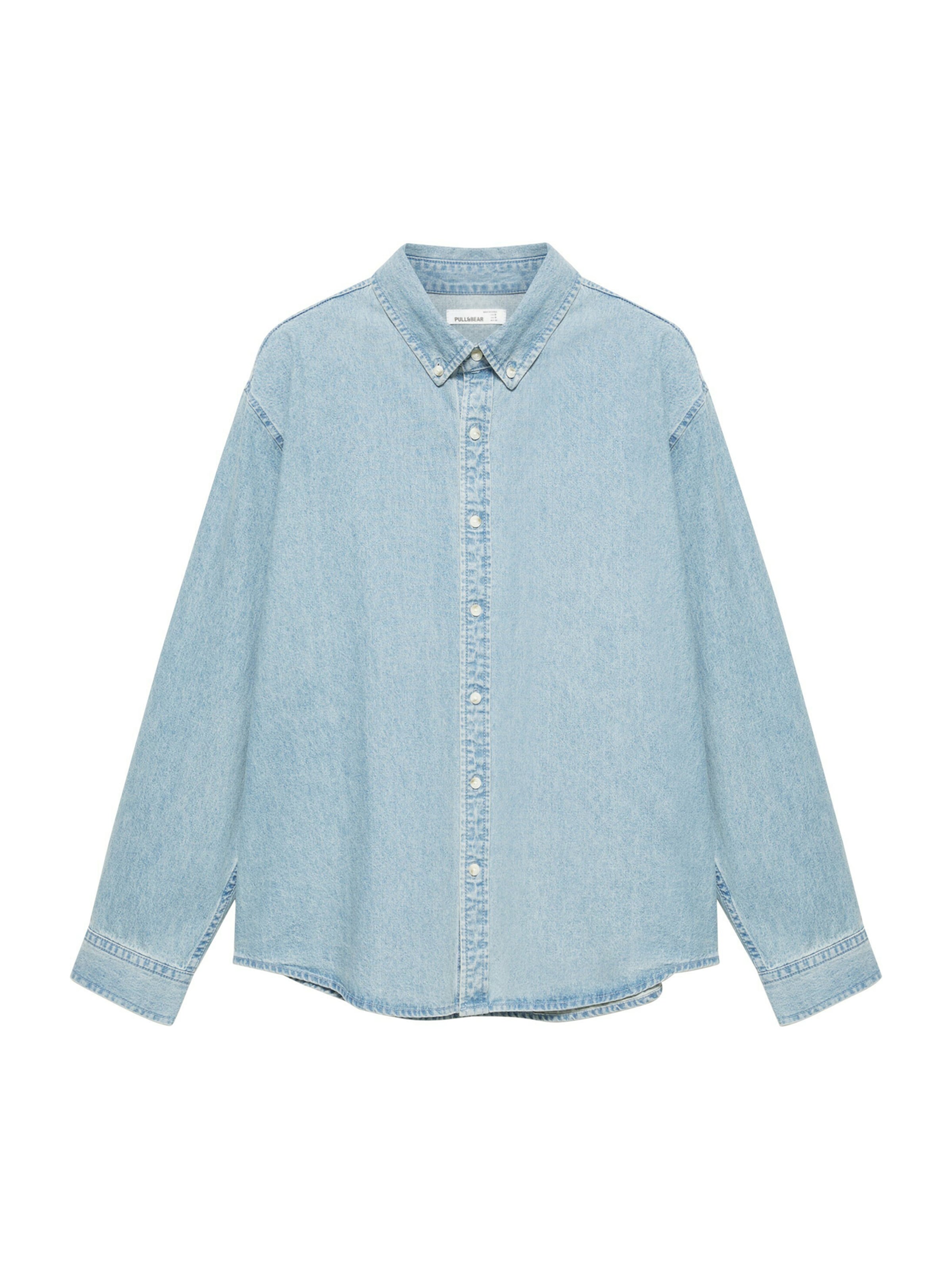 Pull&Bear Rovný strih Košeľa - Modrá: predná strana