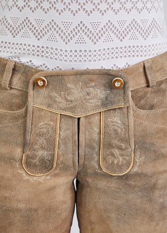 SPIETH & WENSKY Slimfit Klederdracht broek 'Barbie' in Beige