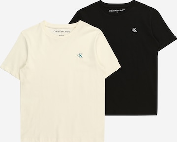 Calvin Klein Jeans Regular T-Shirt in Beige: predná strana