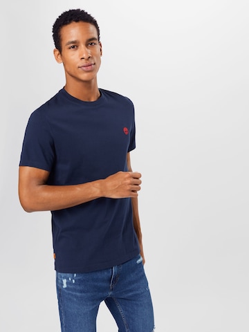 TIMBERLAND T-shirt i blå: framsida