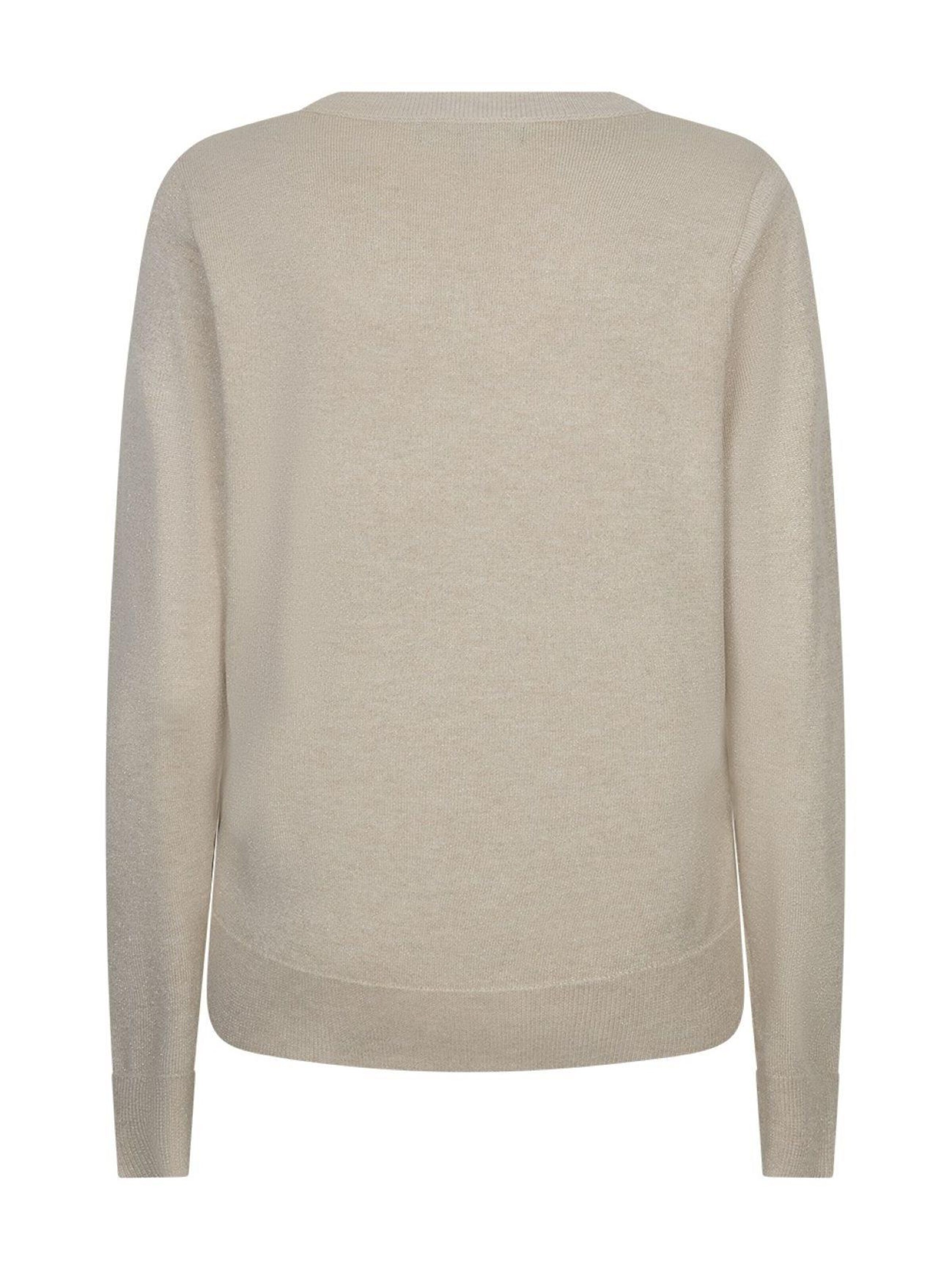 Red Button Knitted top 'RB sweet sparkle light sand' in Beige