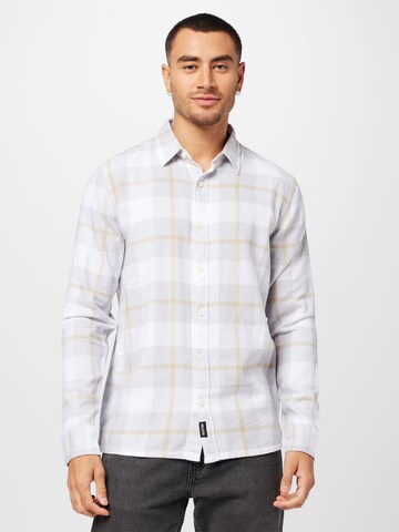 HOLLISTER Regular fit Button Up Shirt in Grey: front