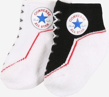 Chaussettes 'CHUCK' CONVERSE en noir : devant