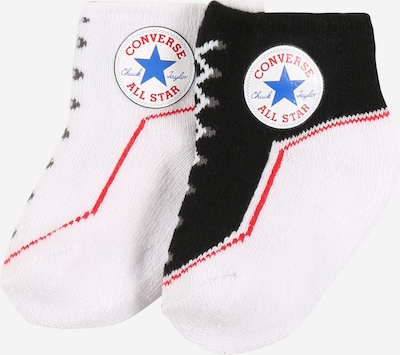 CONVERSE Čarape 'CHUCK' u tamo siva / crvena / crna / bijela, Pregled proizvoda