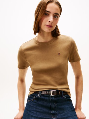 TOMMY HILFIGER Μπλουζάκι 'CODY' σε καφέ