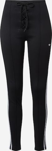 ADIDAS ORIGINALS Skinny Broek in Zwart: voorkant