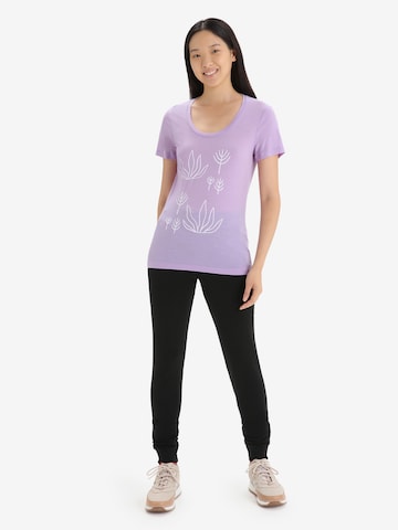 T-shirt fonctionnel 'Tech Lite II Fresh Growth' ICEBREAKER en violet