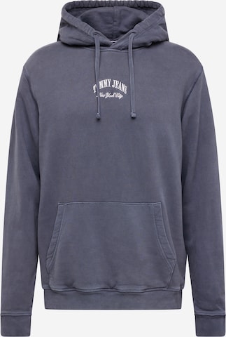 Sweat-shirt Tommy Jeans en bleu : devant