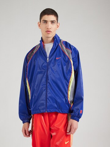 Nike Sportswear Демисезонная куртка в Синий: спереди