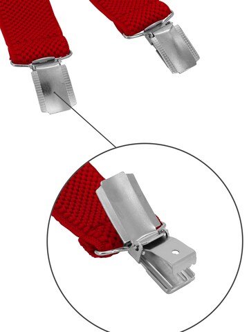 Fabio Farini Suspenders in Red