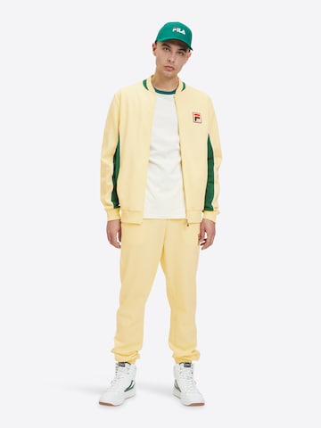 FILA - Regular Calças 'LINCOLN' em amarelo