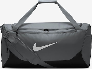 NIKE Sports Bag in Grey: front