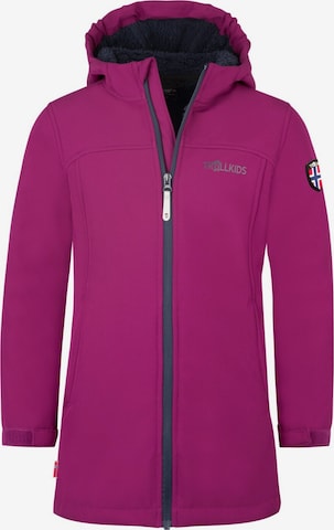 TROLLKIDS Outdoor jacket in Purple: front