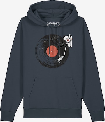 Sweat-shirt 'Schallplatte' Watapparel en gris : devant