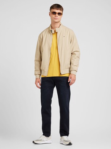 TOMMY HILFIGER Between-Season Jacket 'CLUB HARRINGTON' in Beige