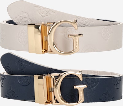 GUESS Vyö 'TISHA ADJ&REV PANT BELT' värissä ecru / tummansininen, Tuotenäkymä