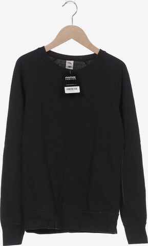 FRUIT OF THE LOOM Sweatshirt & Zip-Up Hoodie in S in Black: front