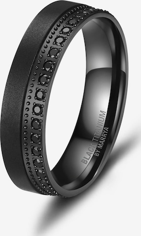 MARRYA Ring 'MARRYA Ehering BT-10 aus Black Titanium' in Black: front