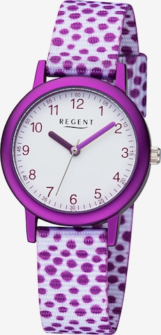 REGENT Analog Watch in Purple: front