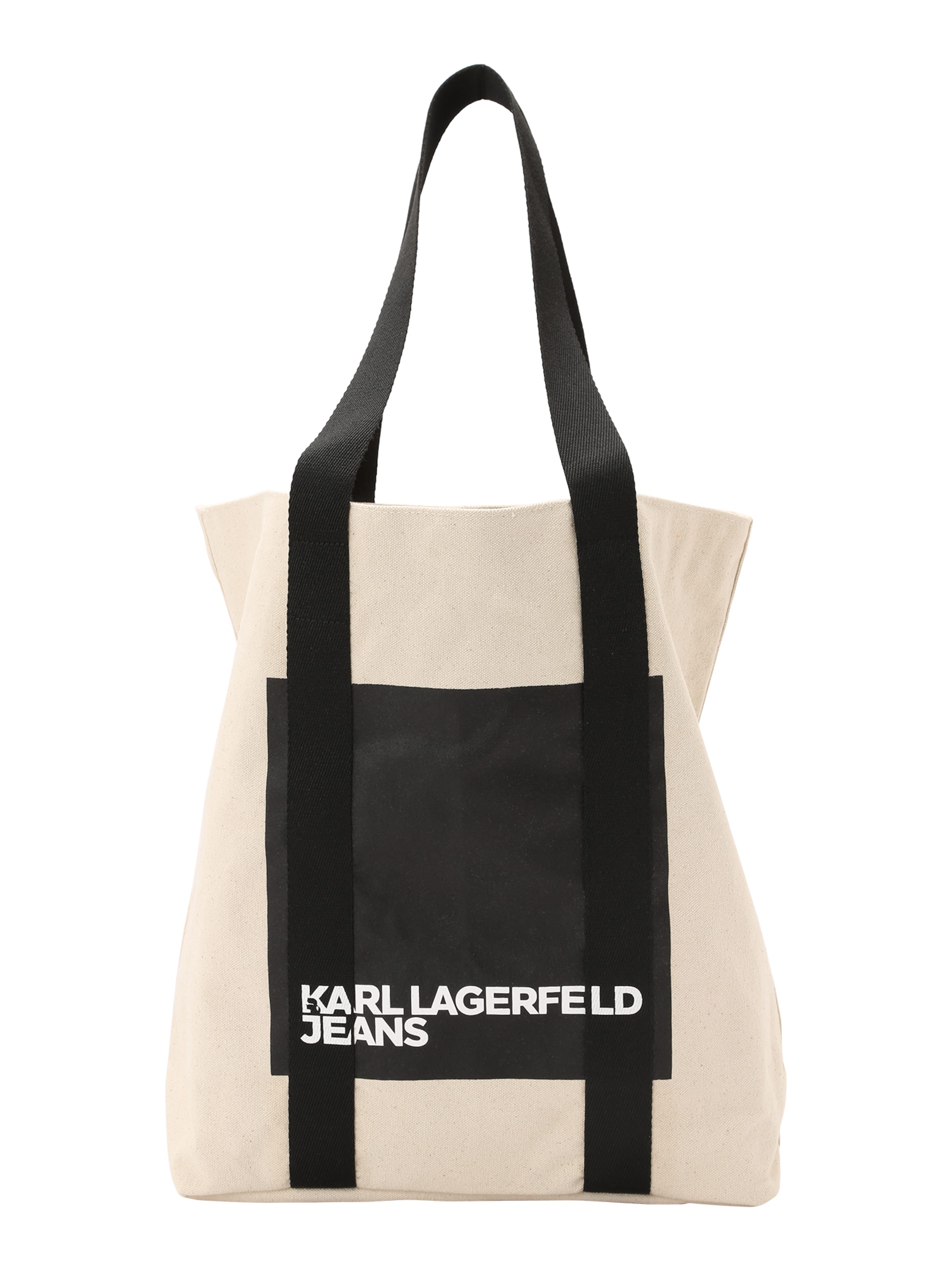 KARL LAGERFELD JEANS Μεγάλη τσάντα σε μπεζ: μπροστά