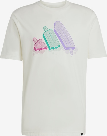 Maglia funzionale 'Lounge Ice Graphic' di ADIDAS SPORTSWEAR in bianco: frontale