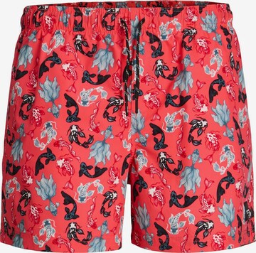 Shorts de bain 'JPSTMaui' JACK & JONES en orange : devant