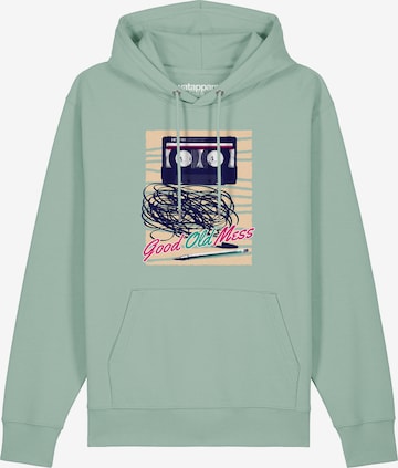 Watapparel Sweatshirt ' Good Old Mess ' in Green: front