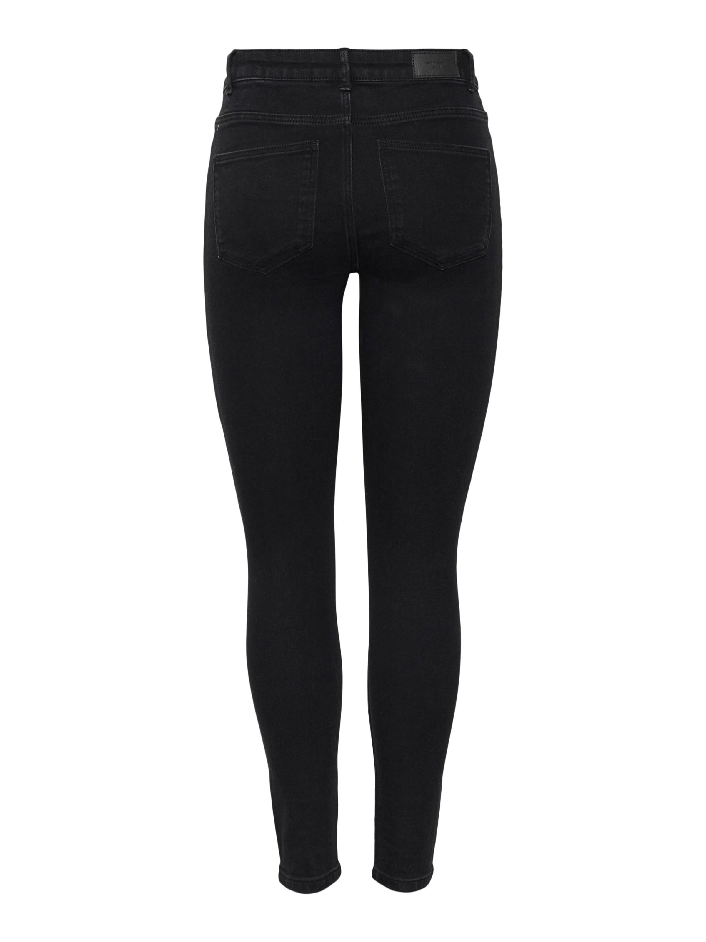 Coupe slim Jean 'JUNE' VERO MODA en noir