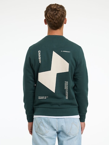 CHASIN' Sweatshirt 'Toby Wave' in Green
