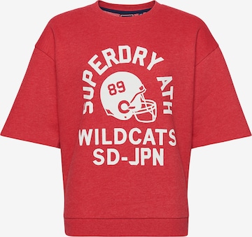 Superdry Sweatshirt 'College' in Red: front