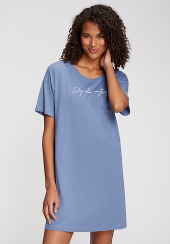 Chemise de nuit VIVANCE en bleu : devant