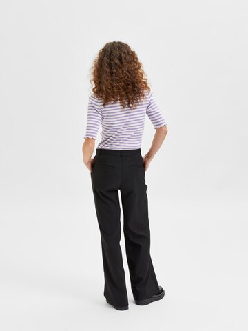 SELECTED FEMME Flared Pantalon in Zwart