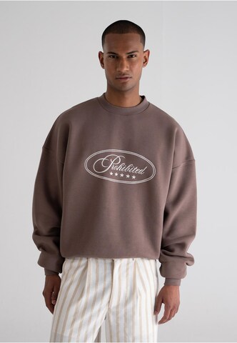 Prohibited Sweatshirt 'Five-Star' in Grau: Vorderseite