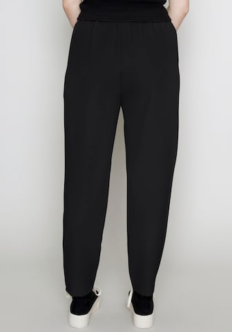 Hailys Regular Pleat-Front Pants in Black