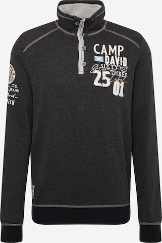 CAMP DAVID Sweatshirt 'Land Of Legends' in Black: front