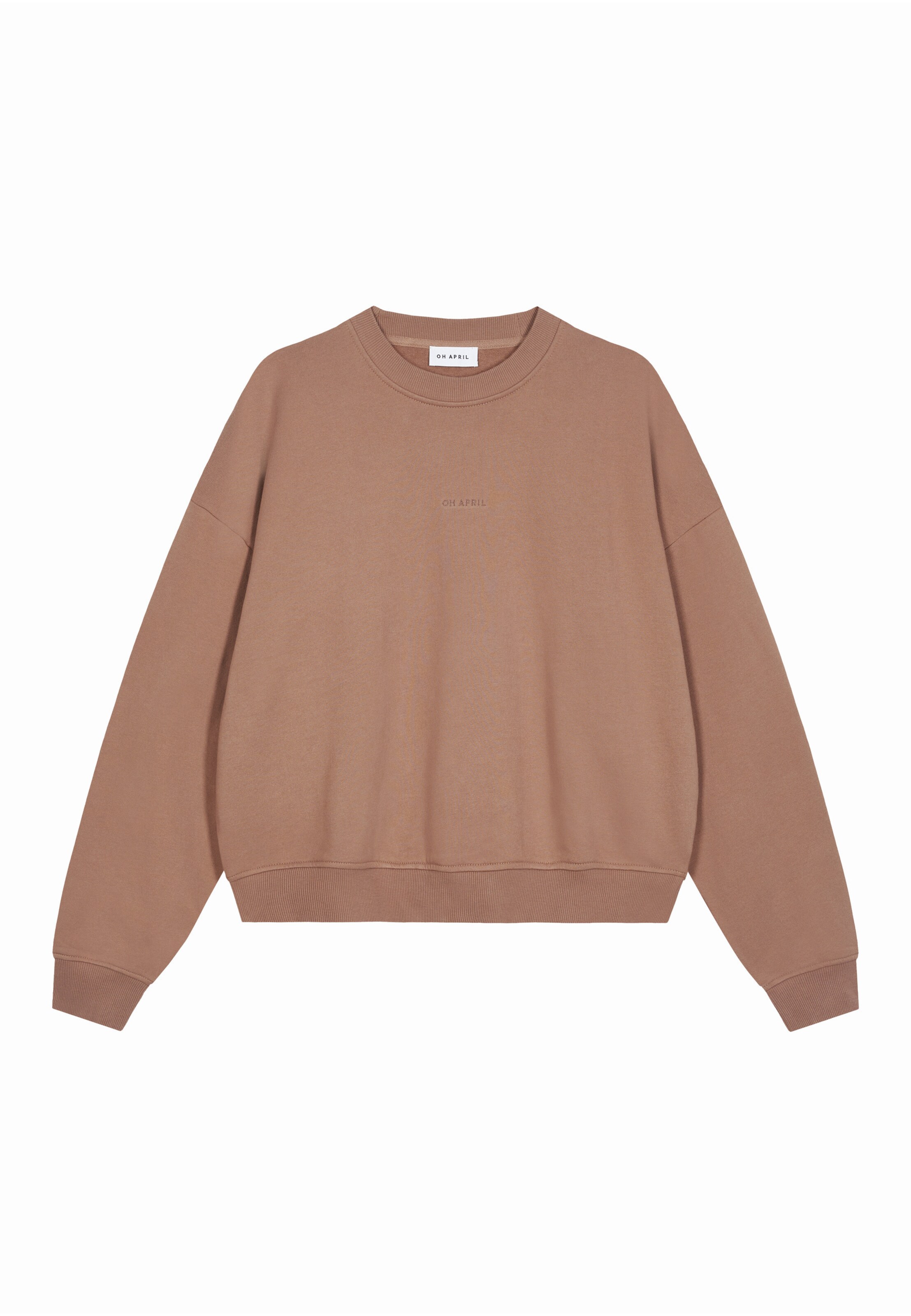 Sweat-shirt 'Croissant' OH APRIL en marron : devant