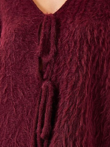 Bianco Lucci Gebreid vest in Rood