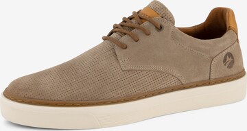 Chaussure de sport à lacets 'Chetton' Travelin en beige : devant