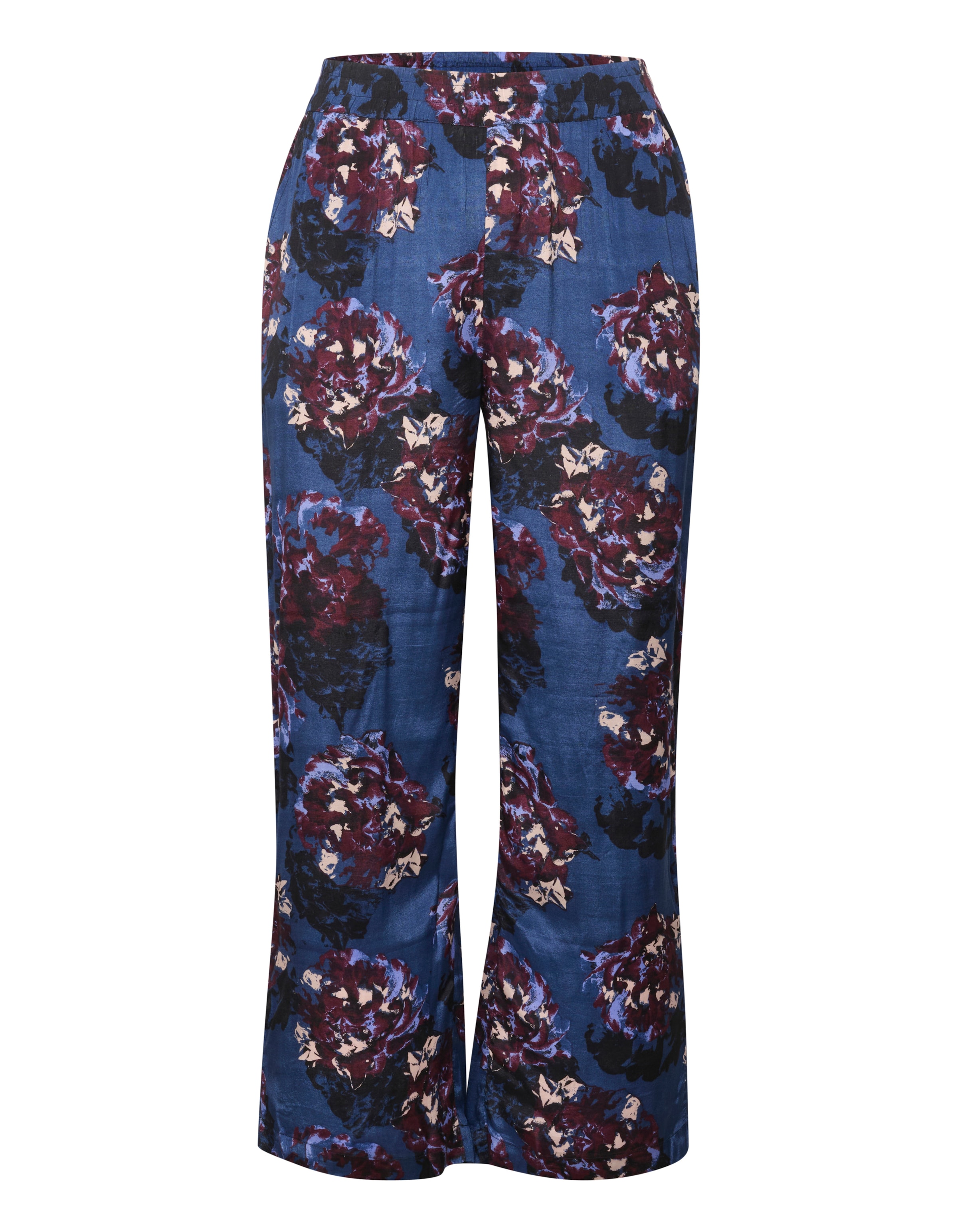 KAFFE CURVE Loose fit Trousers in Blue: front