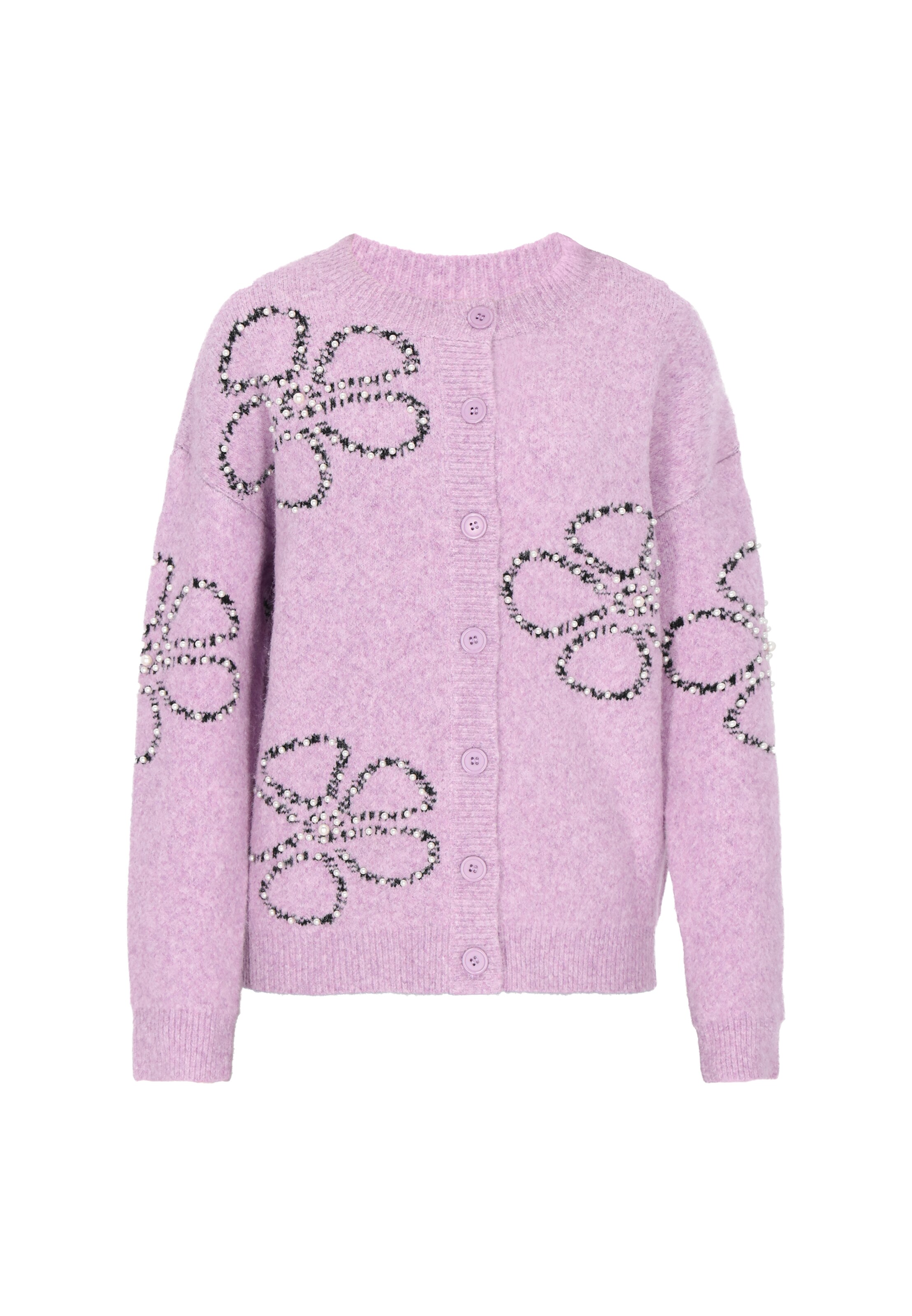 MYMO Pletena jopa | vijolična barva: sprednja stran