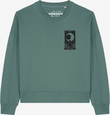 Felpa 'Tarot The Moon ' di Watapparel in verde: frontale