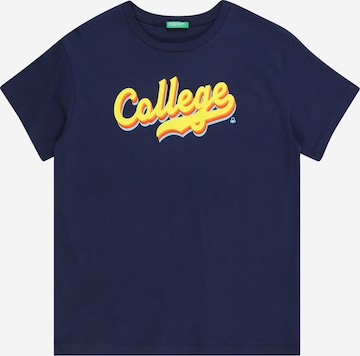 UNITED COLORS OF BENETTON - Camiseta en azul: frente