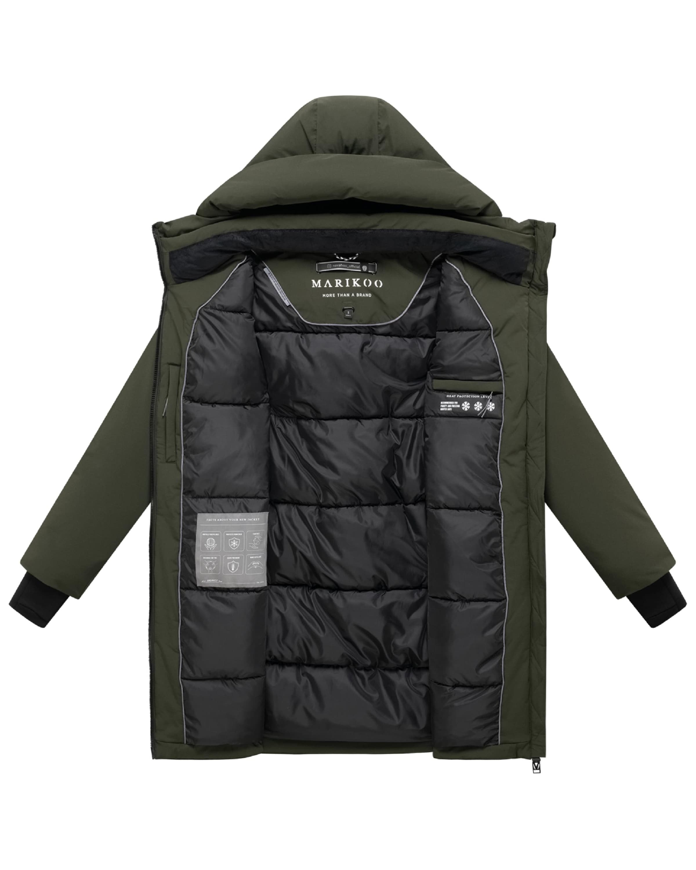 Cappotto funzionale di MARIKOO in verde