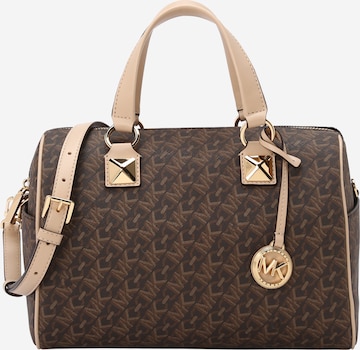 MICHAEL Michael Kors Handtas 'GRAYSON' in Bruin: voorkant