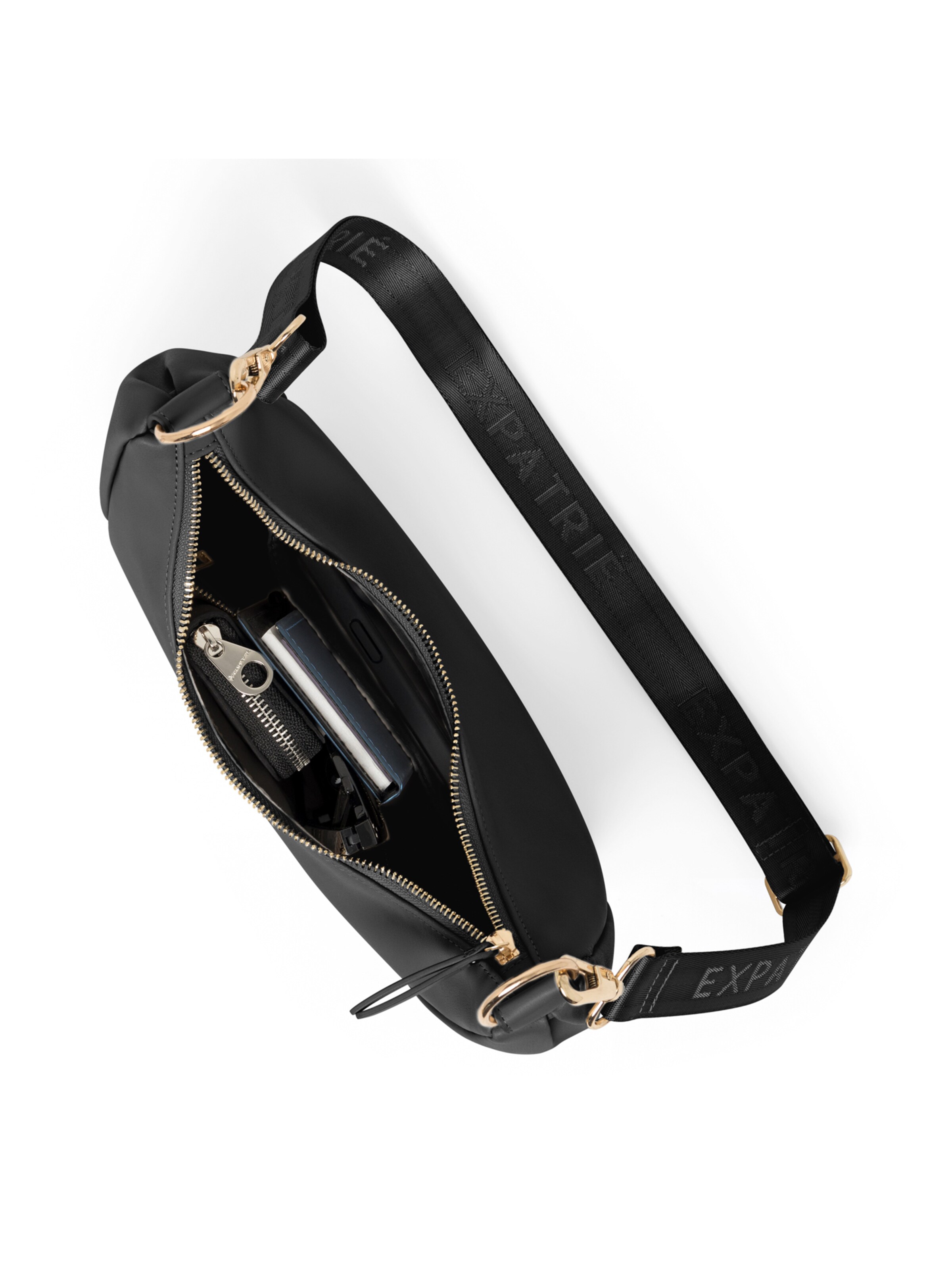 Expatrié Crossbody Bag 'Lea Small' in Black