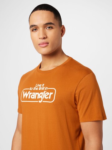 Maglietta di WRANGLER in marrone